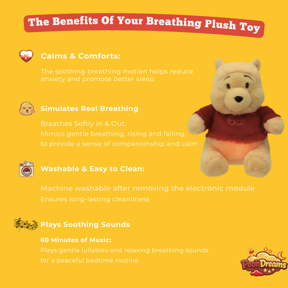 Breathing Pooh Plush for Anxiety