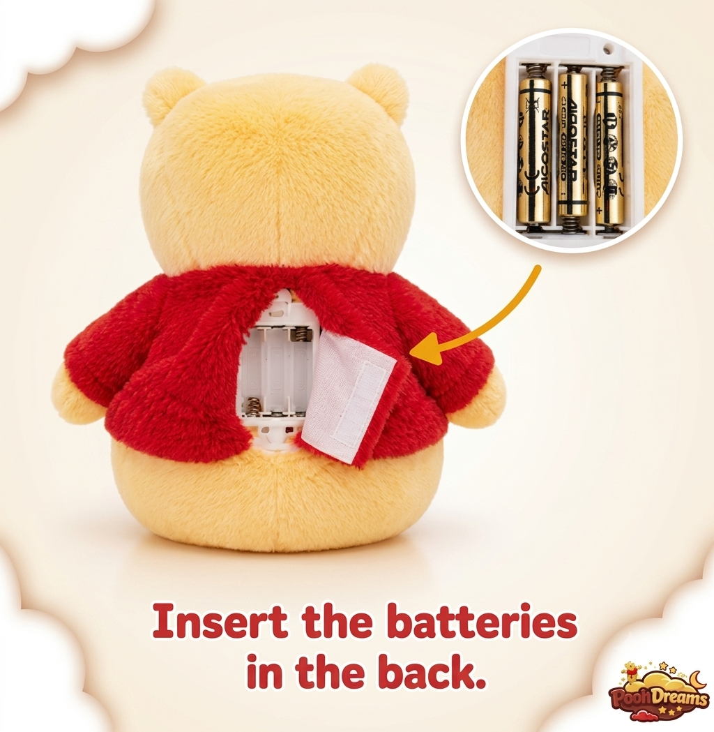 Breathing Pooh Plush for Anxiety