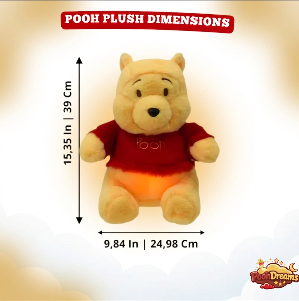 Breathing Pooh Plush for Anxiety